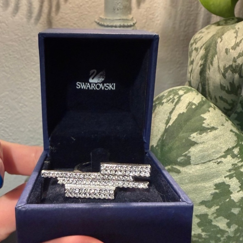 Swarovski Silver Crystal Ring